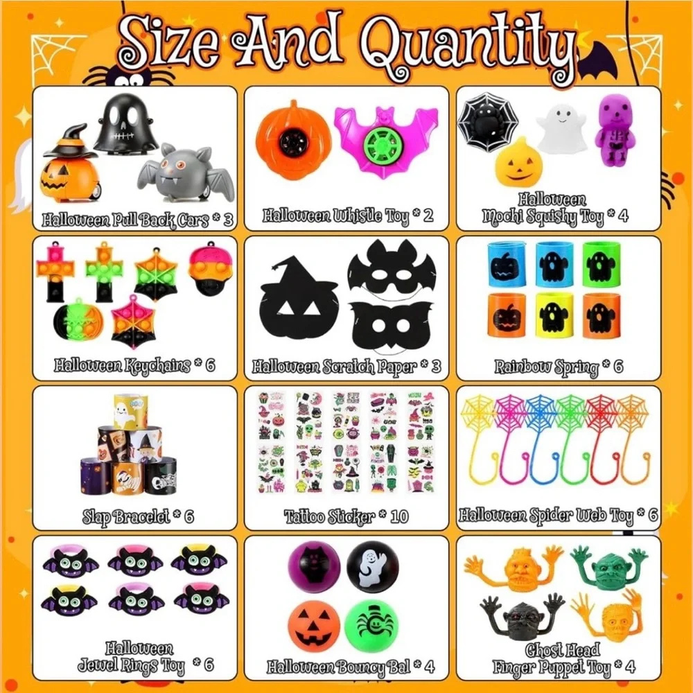 Halloween Party Favors (60 Pieces)